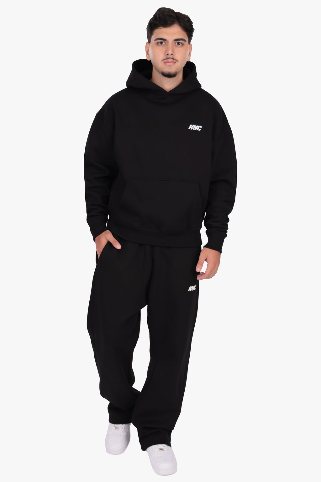 KYC HD PRINT HOODIE BLACK