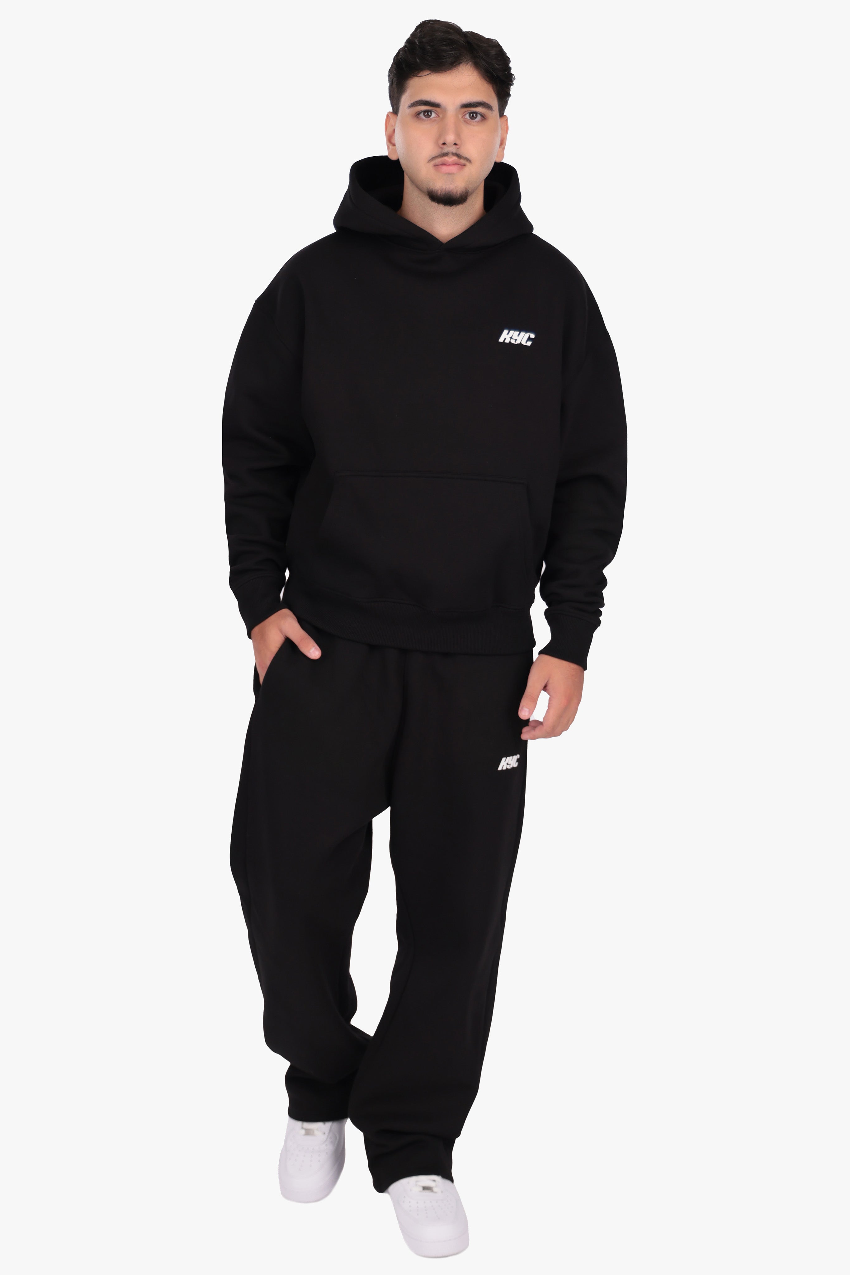 KYC OPEN LEG JOGGER BLACK