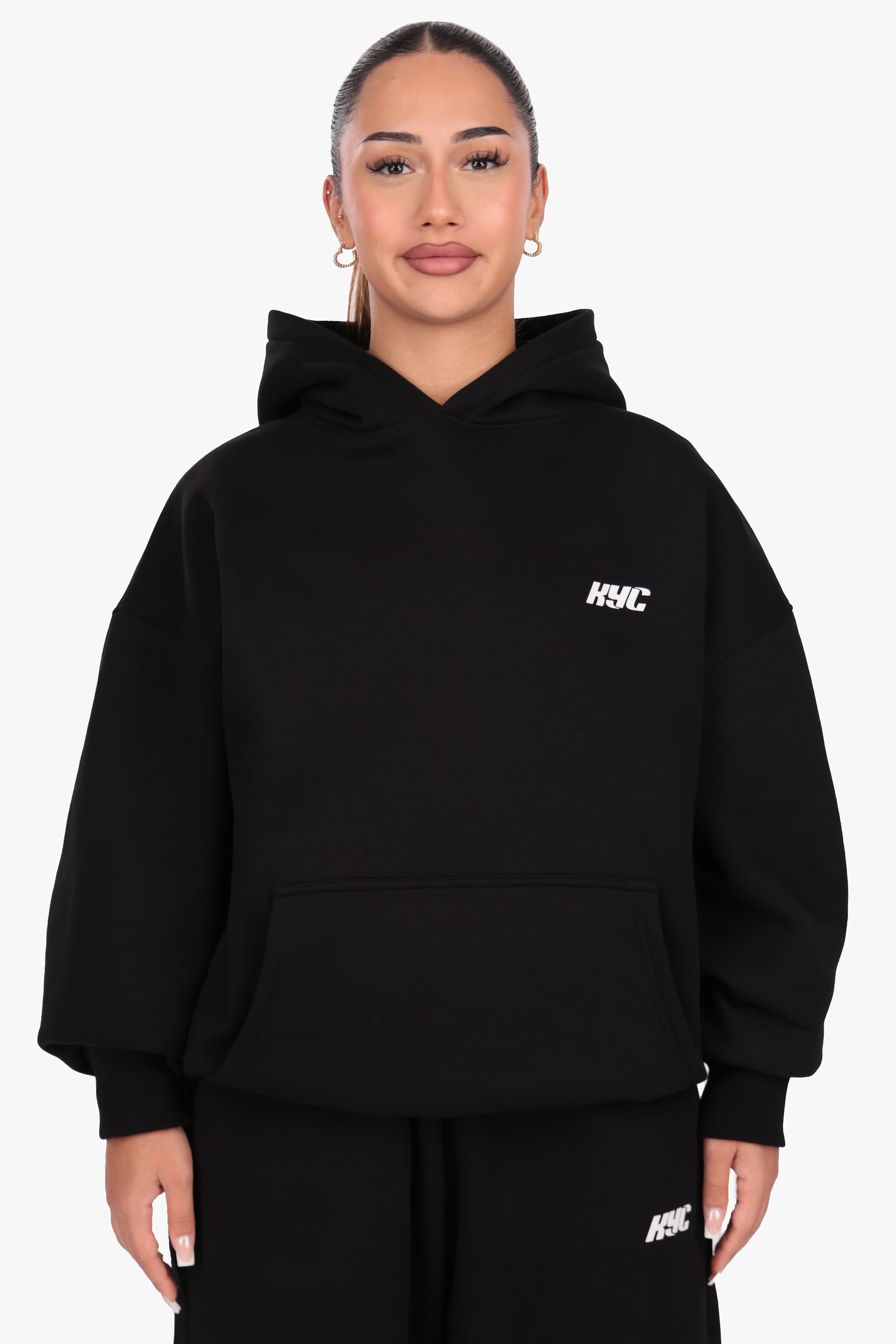 KYC HD PRINT HOODIE BLACK