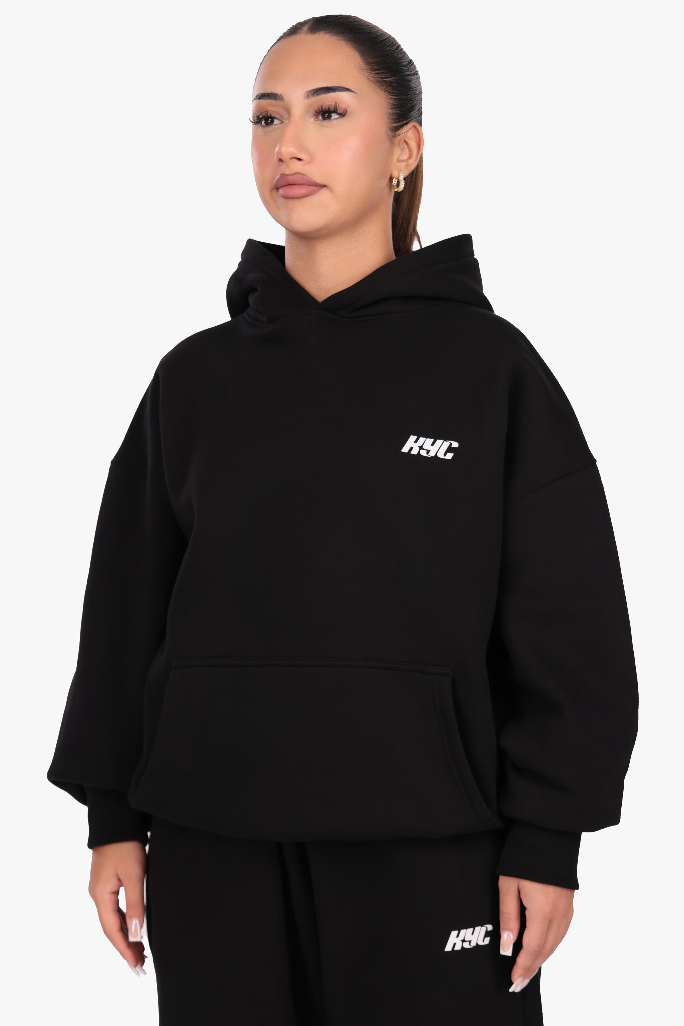 KYC HD PRINT HOODIE BLACK