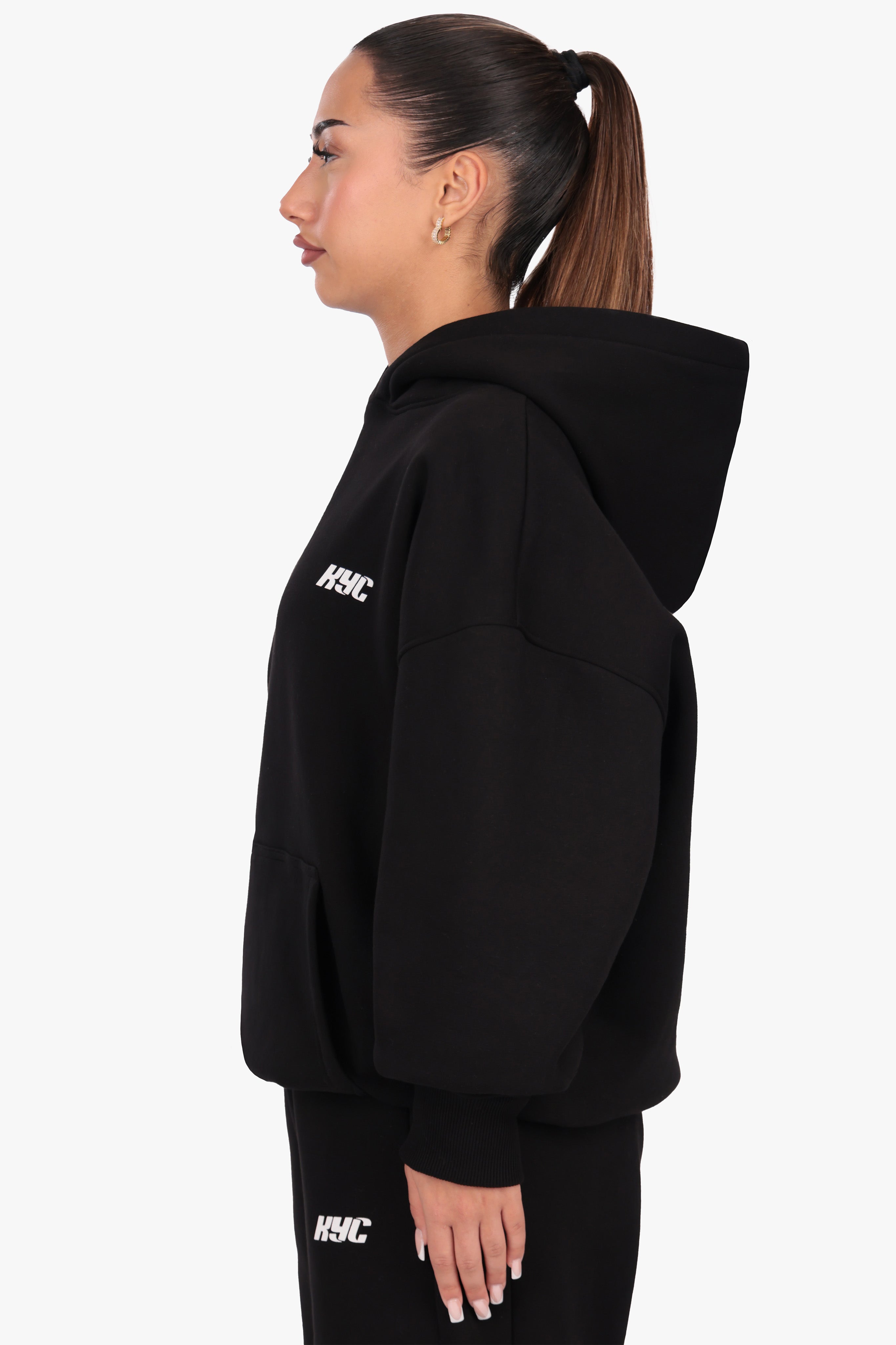 KYC HD PRINT HOODIE BLACK