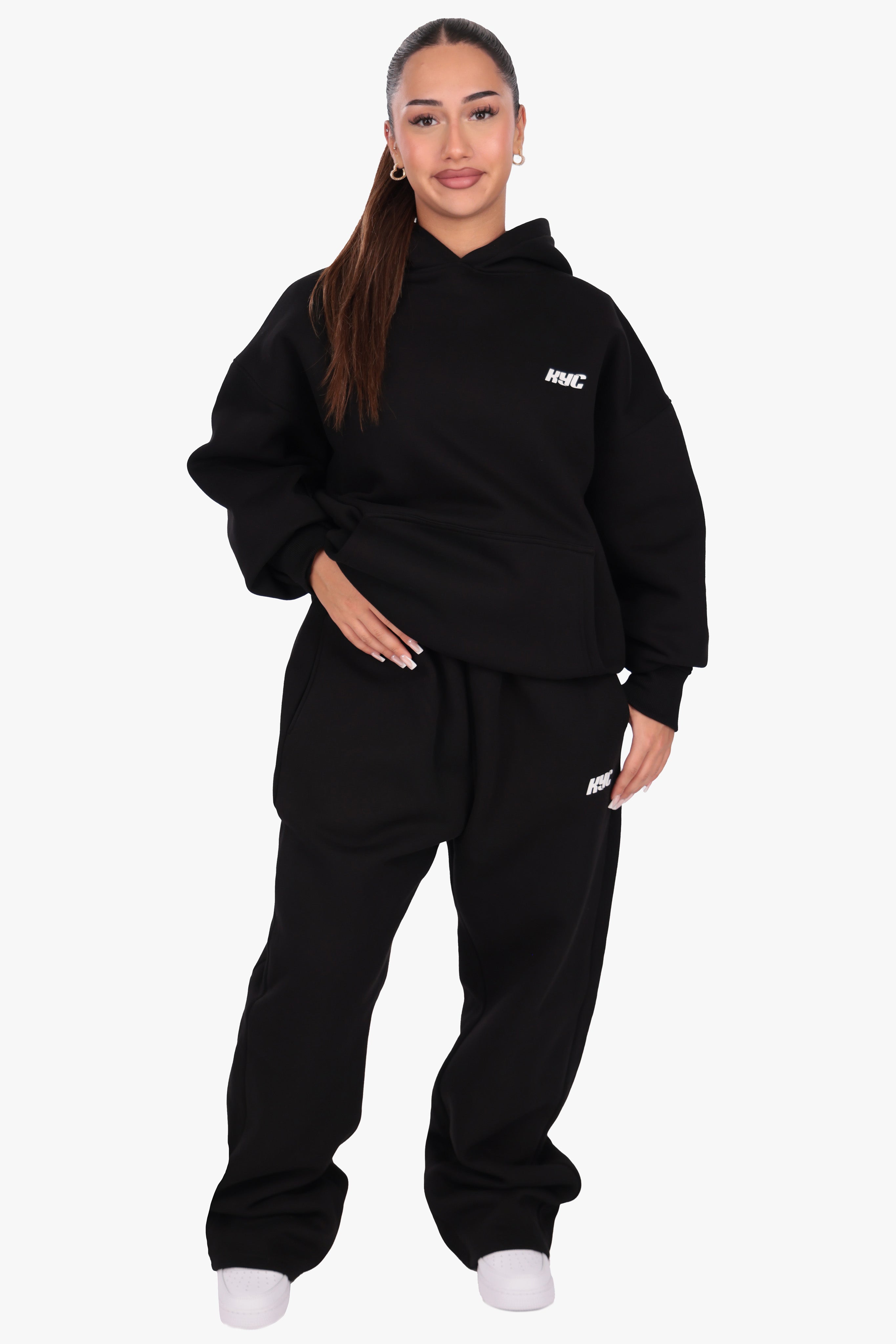 KYC HD PRINT HOODIE BLACK