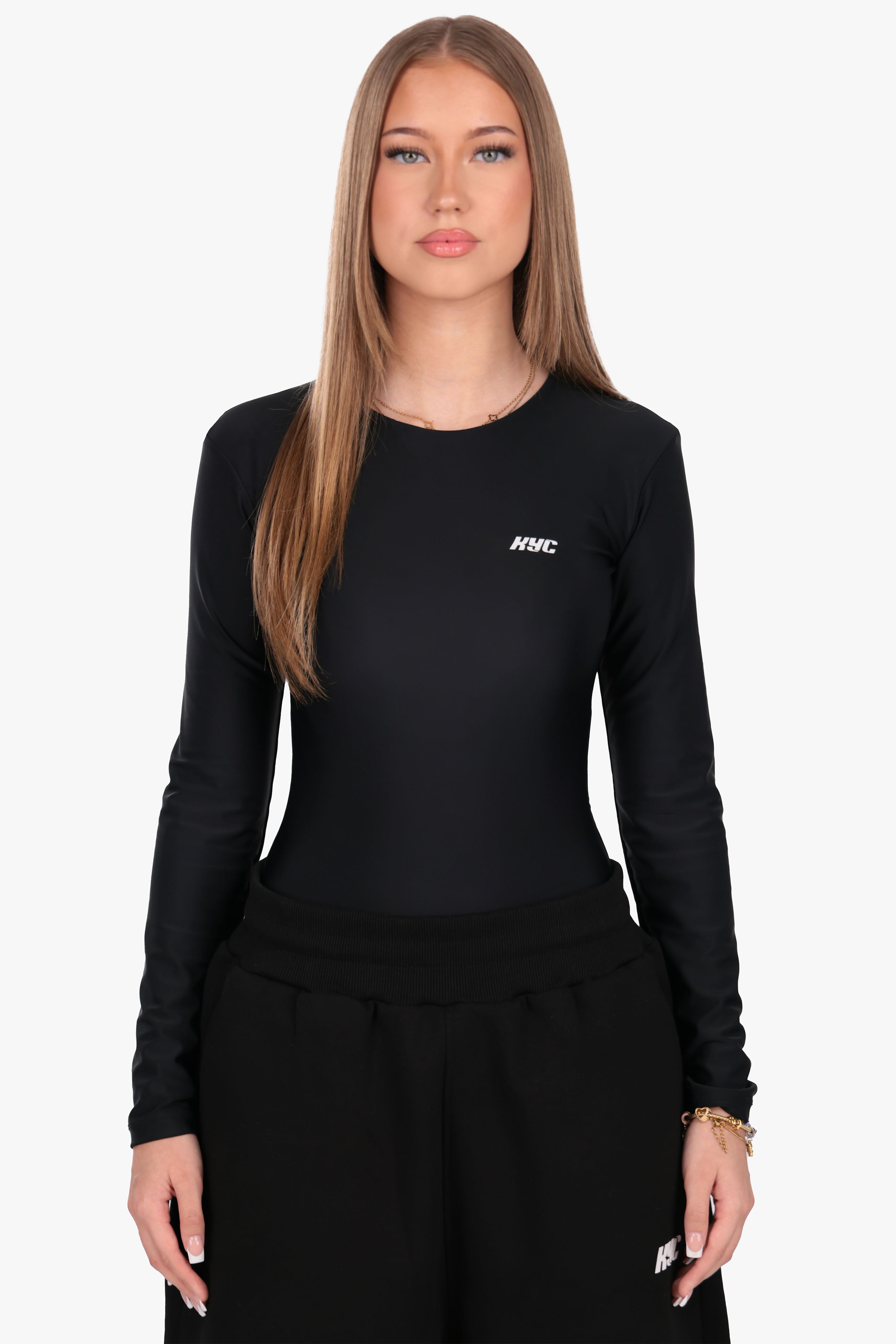 KYC HD PRINT BODYSUIT BLACK