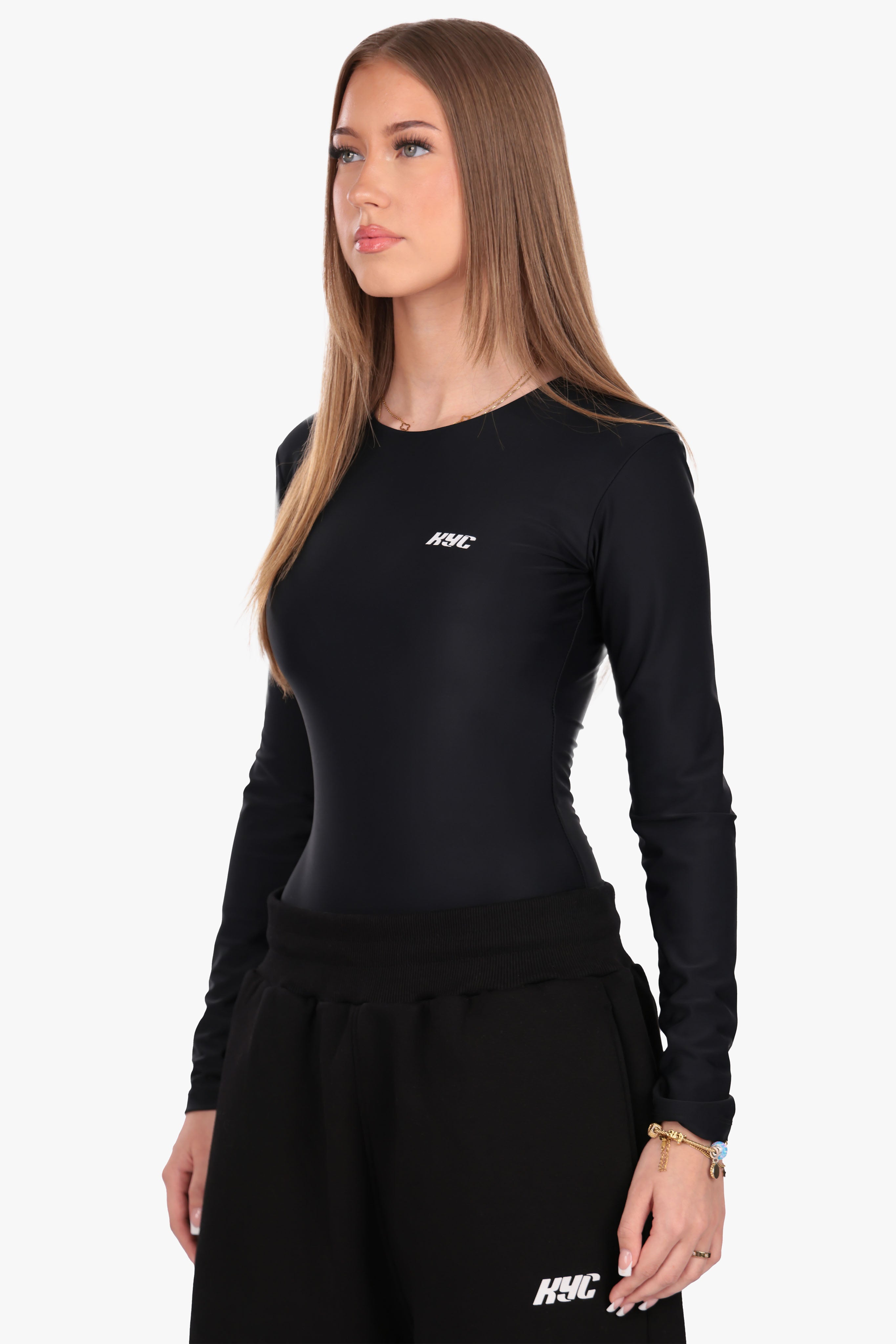 KYC HD PRINT BODYSUIT BLACK