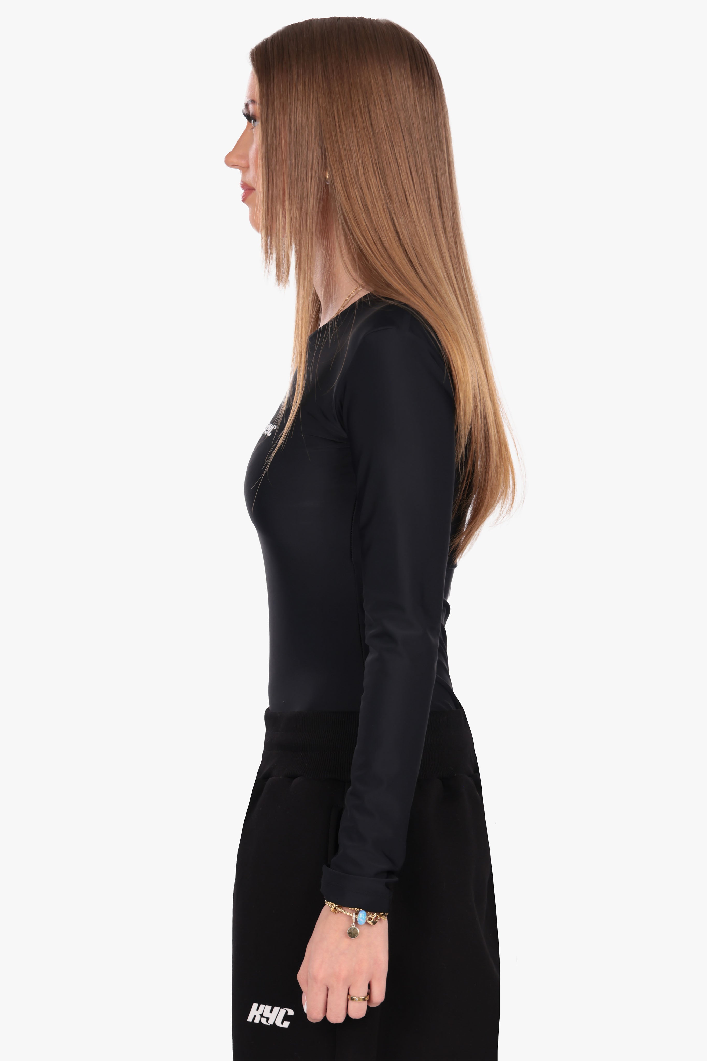 KYC HD PRINT BODYSUIT BLACK